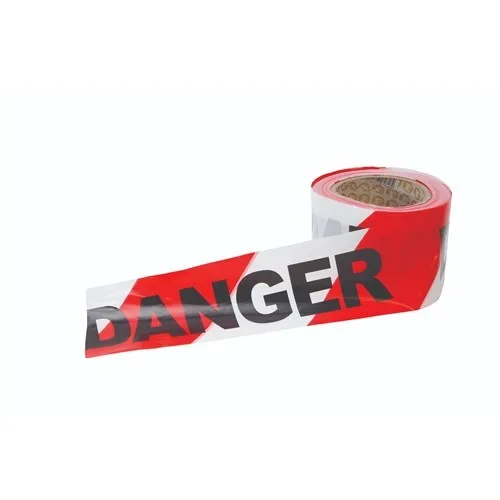 [FRDANGERR1] DANGER TAPE / WARNING TAPE / BARRIER TAPE / 100MTR / RED WHITE
