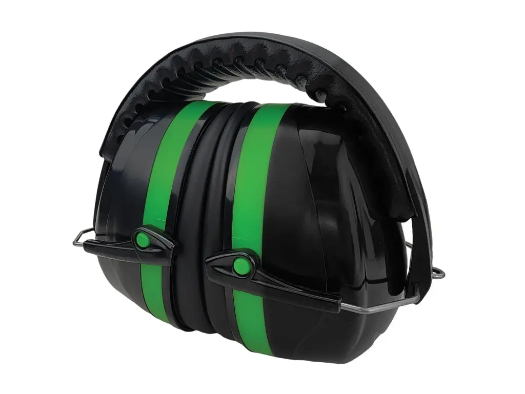 Folding Earmuff 33dB - Class 5 - Green