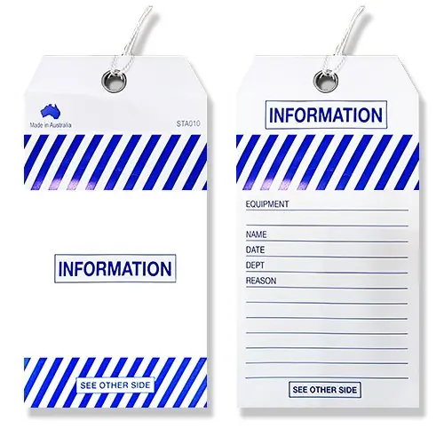 Safety Tag "Information" Pack of 100