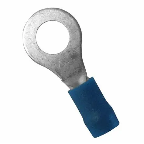 BLUE INSULATED RING TERMINAL DOUBLE GRIP - SUITS 1.5MM - 2.5MM CABLE