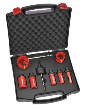 Saber 16-50mm 9 Piece S2 Quick Change Hole Saw Kit