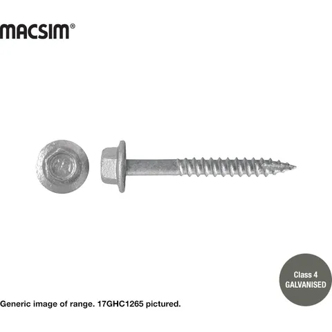 [SDHEX12-14X50x200] Hex Head Tech Screw 12G CL4 Galvanised (50mm)