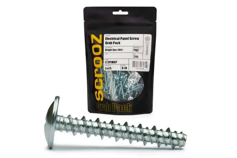 Electrical Panel Screws M3 x 20mm Grab Pack 200