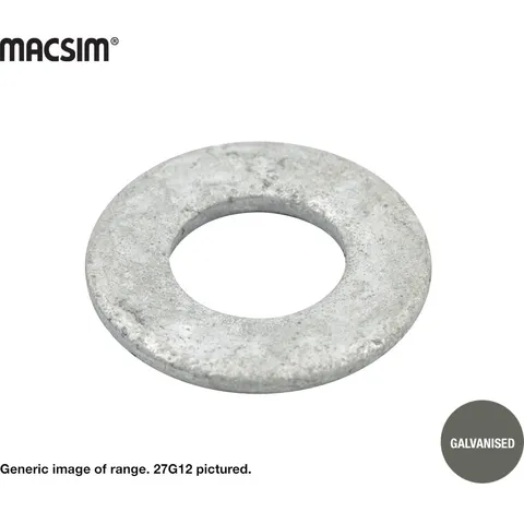 HEAVY DUTY FLAT WASHER GALV - PACK OF 100