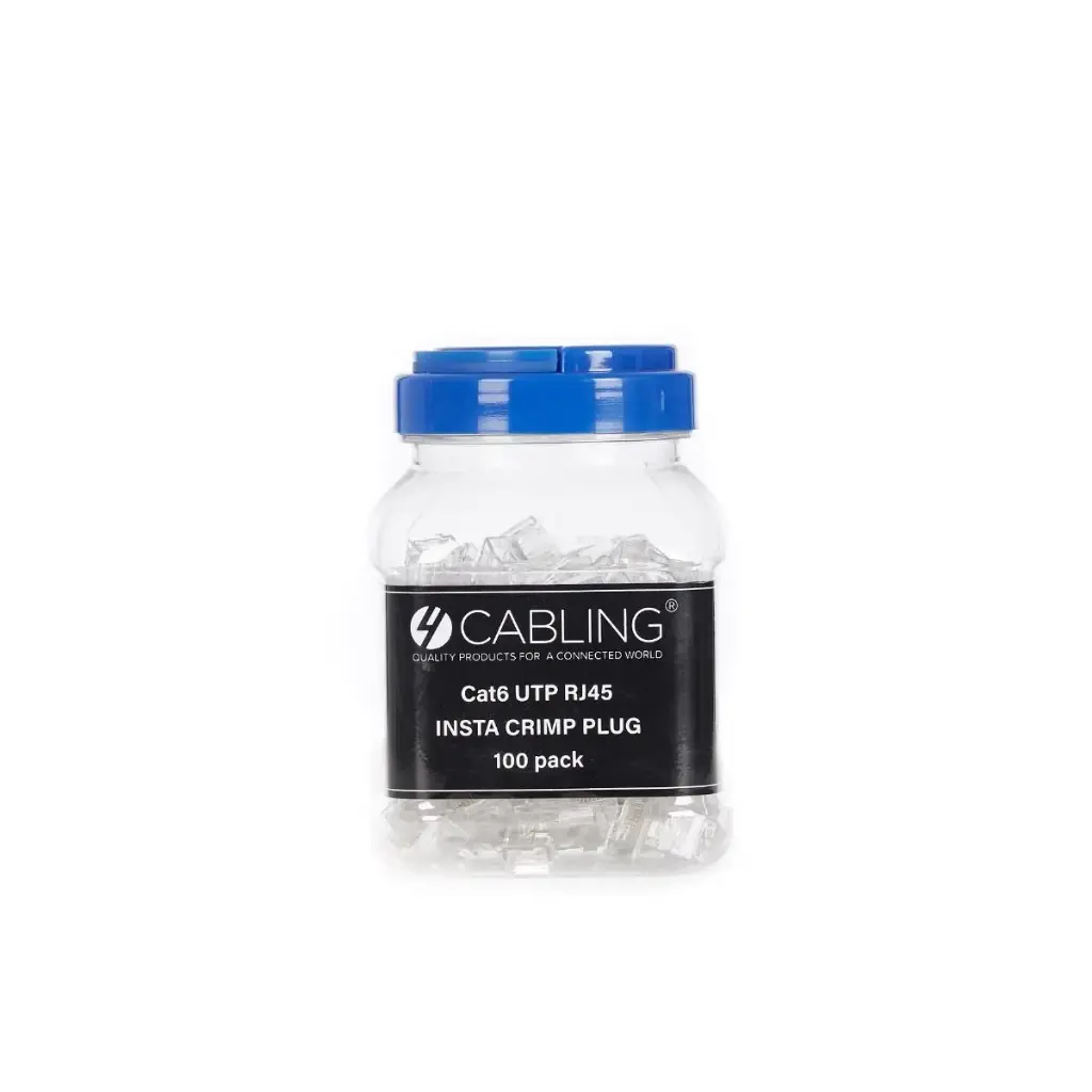 CAT6 UTP RJ45 Insta Crimp Plug 100 pack