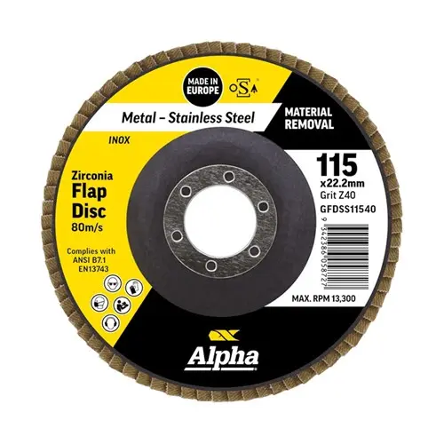 Flap Disc Zirconia Alpha Bulk