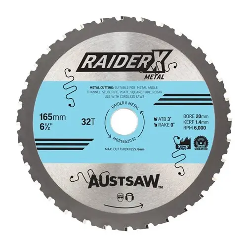 [MBR1652032] Austsaw RaiderX Metal Blade (165mm x 20 x 32T)