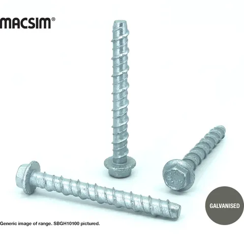 [SBGH05050] SCREWBOLT FLANGED HEX GALV (5mm, 50mm)