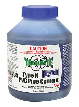 PVC SOLVENT CEMENT TYPE N 1LTR BLUE / PVC GLUE