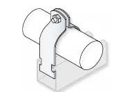 K-STRUT HDG PIPE CLAMPS C/W NUT AND BOLT