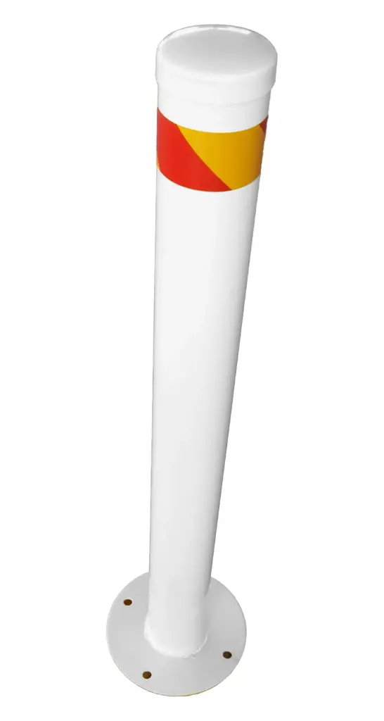 [BSB792-WH] Surface Mount Steel Bollard (White)