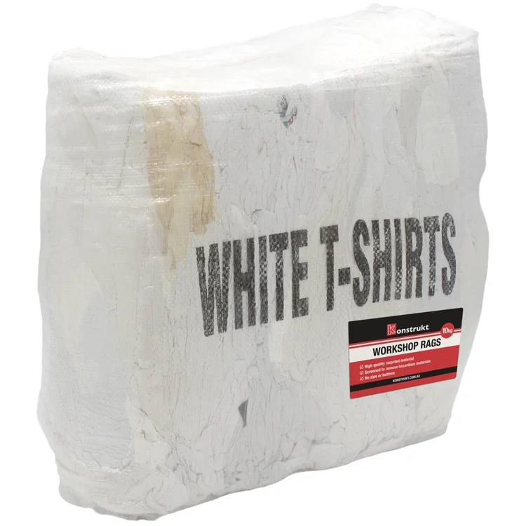 [KONS-RWH10] RAGS PURE WHITE T-SHIRT 10KG