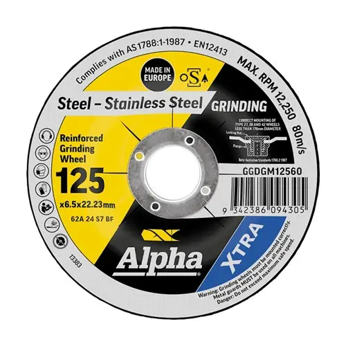 125 x 6.5mm GRINDING DISCS XTRA BULK