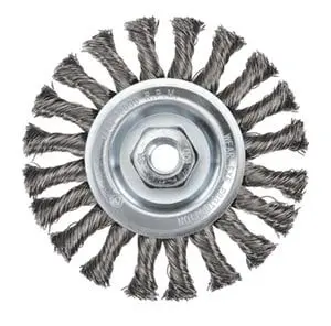 [5106-125-3.5] 125mm 0.5mm Twist Knot Wheel with M14x2.00 thread