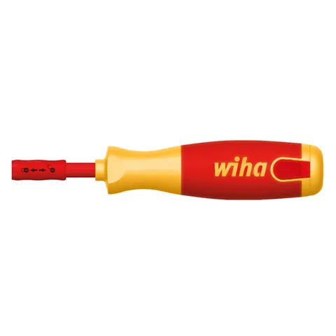 [WH-38612] SCREWDRIVER WITH BIT MAGAZINE LIFTUP ELECTRIC, SLOTTED, PHILLIPS WITH 6 SLIMBITS, VDE 1000V INSULATED