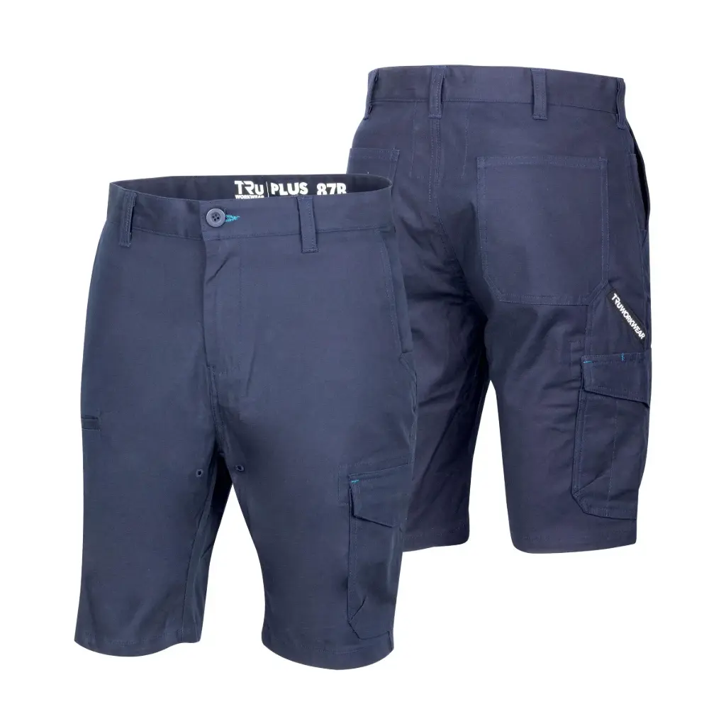 [DT1177-77R] Midweight Cotton Stretch Cargo Shorts (77R)