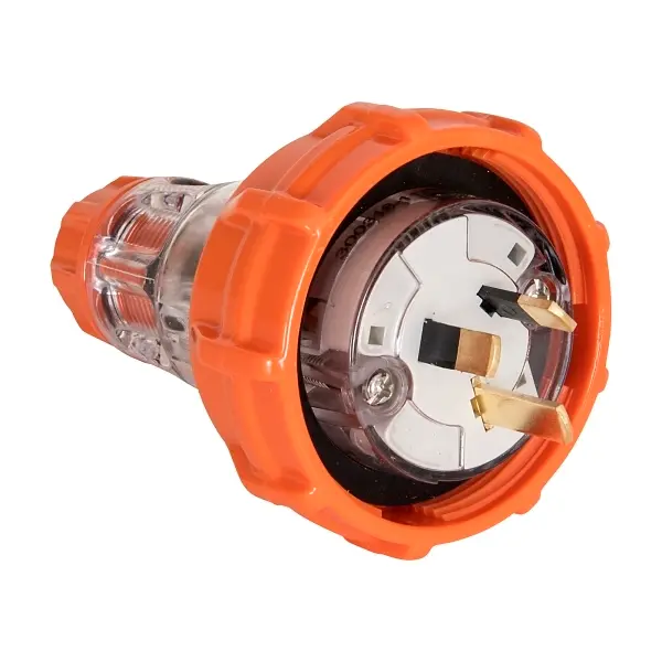[ISOPS310P] NHP ISO PLUG FLAT PIN  (10A, Orange)