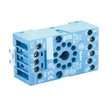 BASE FOR 6013 RELAY/9901 LED MODULES W/METAL CLIP