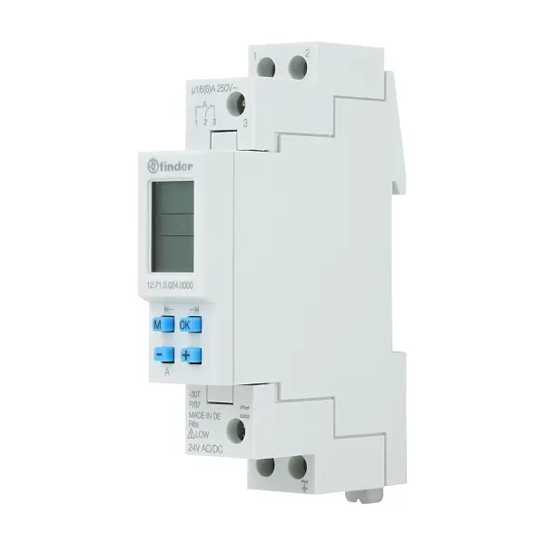 TIME SWITCH 1C/O 30MEM 24V AC/DC CONTROL 17.5mm FRAME