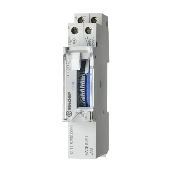 TIME SWITCH DAILY 230V AC 17.5mm 1NO