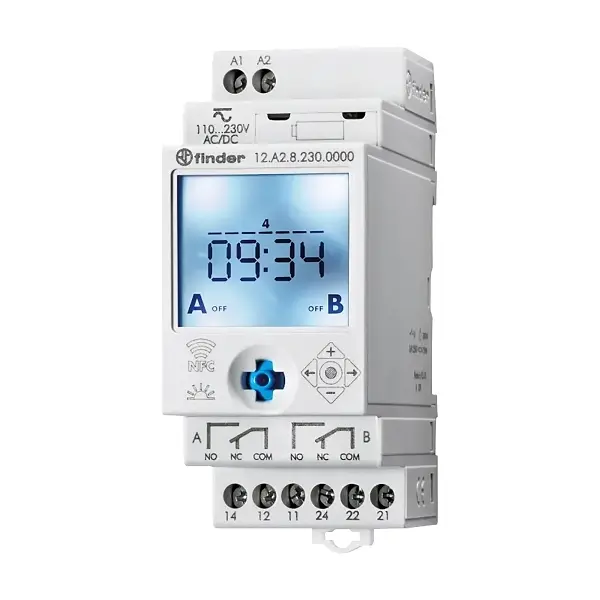 TIME SWITCH 2C/O 50MEM 24V AC/DC ASTRO NFC 12.A2.0.024.0000
