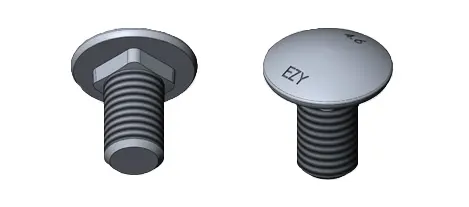 CUP BOLT - M10x18 - HDG