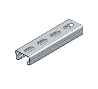 EZYSTRUT - 6M SLOTTED RIBBED CHANNEL - GB
