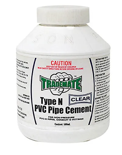 PVC CEMENT TYPE N 1LTR CLEAR / PVC GLUE