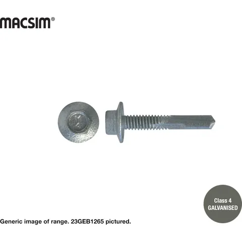 [23GEB1232] 12G EXTENDED HWF SDS SCREW HEX HEAD C4 GALV