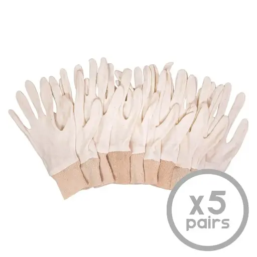 Deluxe Cotton Inner Gloves 5 Pack