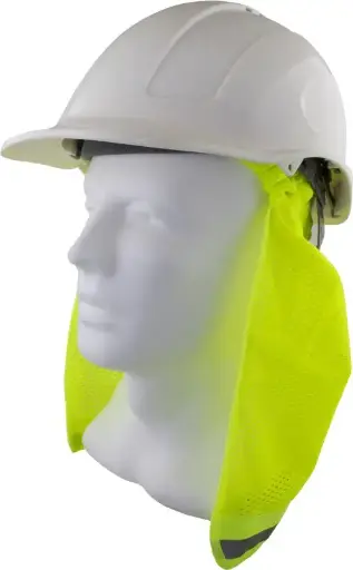 [HNF583] Hard Hat Neck Flap - Yellow