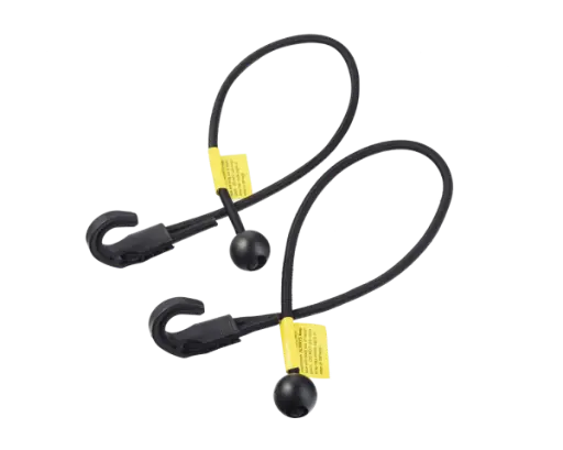 [BCA424] Polytuf Adjustable Bungee Cord - 4 Pack For Use with Extra Heavy Duty Tarps