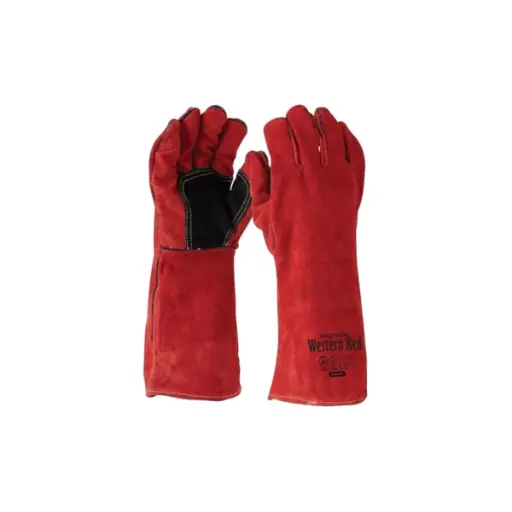 [GWR162] Red Premium Welders Gauntlet