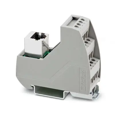 [2900701] Phoenix Contact VIP-3/SC/RJ45 Series 8-Contact Female Interface Module, RJ45 Connector, DIN Rail Mount, 4A