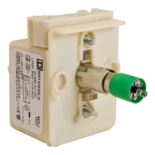 [9001KM35LG] Light module, light block, Harmony 9001K, Harmony 9001SK, Harmony 9001SK, 30mm, LED green, 24...28V 