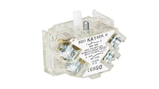 [9001KA1] Schneider Electric Harmony 9001K Series Contact Block, 250V, 1CO