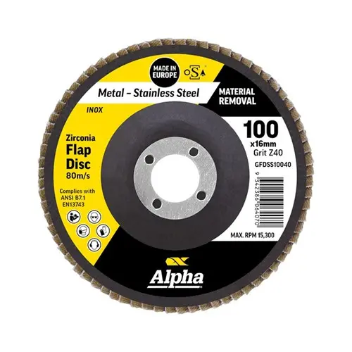 Flap Disc Zirconia Alpha Bulk