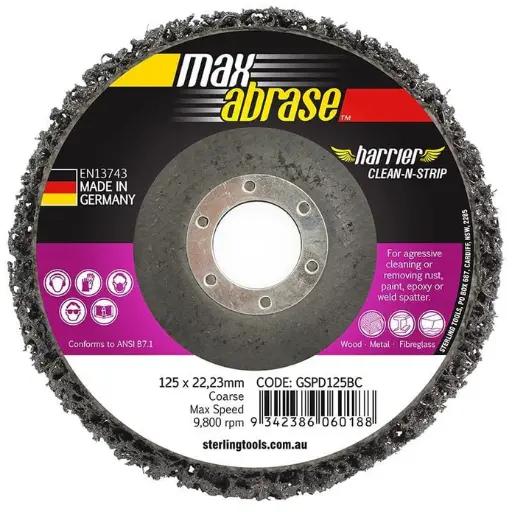 [GSPD125BC] Clean & Strip Disc 125mm Black coarse XTRA Bulk