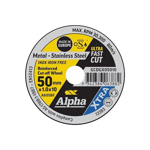 [CGCDGX05010] XTRA Cutting Disc 50 x 1.0mm | Carded 5 Pack