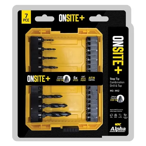 [SM7DTST] 7 Piece | Onsite Plus Combination Drill and Tap Set | M3-M12