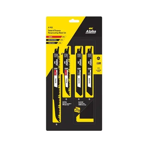 [RD-SET8] General Purpose 8 Piece Recip Blade Set incl Pouch