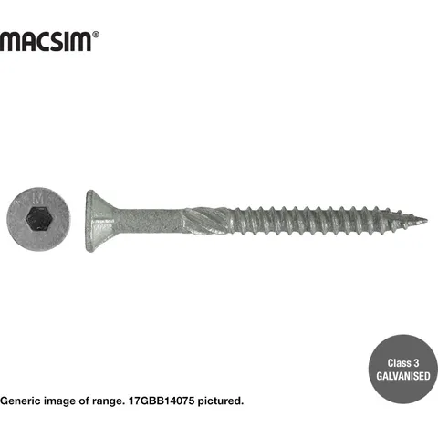 [17GBB14075] 14G X 75MM BATTEN SCREW T17 C3 BUCKET 500