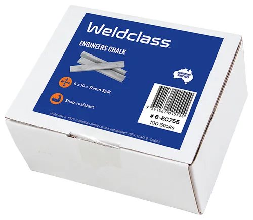 [6-EC755] Engineers Chalk 75x10x5mm Split 100 pcs/box