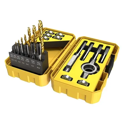 [SM23DTDTP-B] 23 Piece | Alpha Drill,Tap and Die Metric M3-M12 Tuffbox Pro Set | Bonus 120ml Lubricant