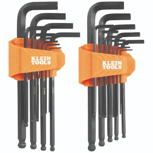 [A-BLS22] Long Ball End Hex Key Set, SAE and Metric, 22-Piece