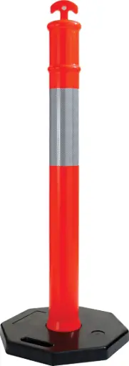 [BTB758-6] T-Top Bollard Post and 6 kg Base