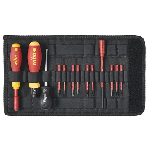 [WH-40674] 14 PIECE TORQUE SCREWDRIVER SET, 0.8 TO 5.0NM TORQUE RANGE, INC. FOLDING BAG, VDE 1000V INSULATED
