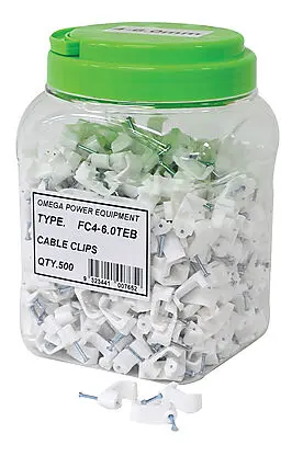 [TRAFC4-6.0TE] CABLE CLIP TO SUIT 4&6MMSQ T&E FLAT Pack of 500