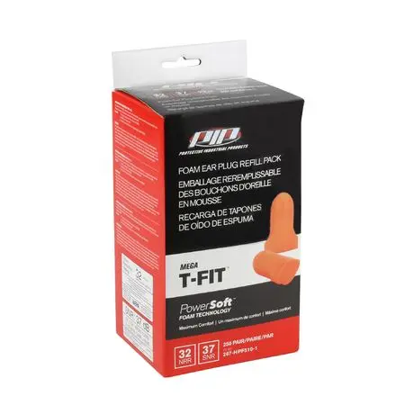 [267-HPF510-1] Powersoft Mega T-Fit Earplugs Refill Pack (250 Pairs)