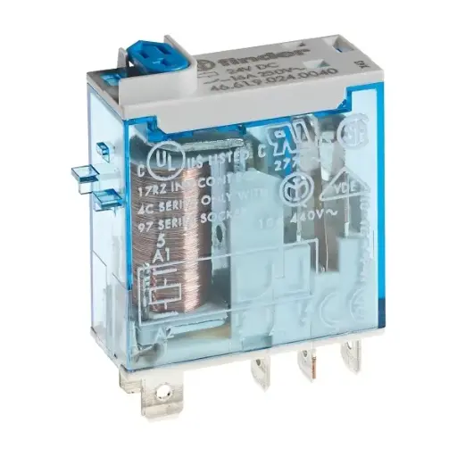 [4661007424VDC] MINIATURE INDUSTRIAL RELAY 16A 1CO 24VDC COIL W/PB+LED+MI